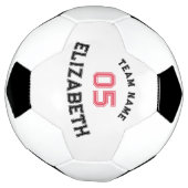 選手パーソナライズされたチームの学校名ジャージー番号 サッカーボール (回転)