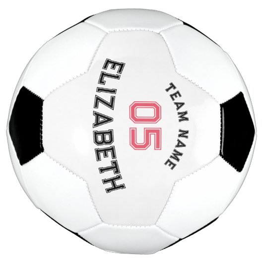 選手パーソナライズされたチームの学校名ジャージー番号 サッカーボール (回転)