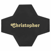 選手パーソナライズされたモノグラムのチームのクラブ名 サッカーボール (フラット)