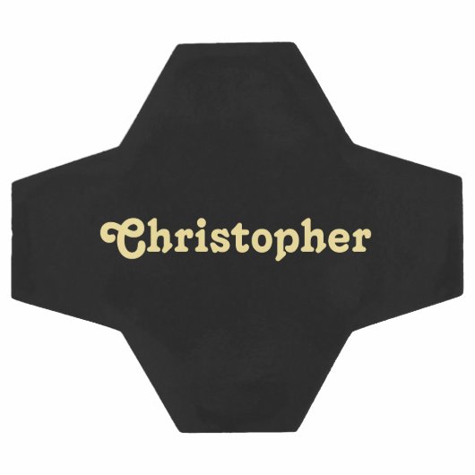 選手パーソナライズされたモノグラムのチームのクラブ名 サッカーボール (フラット)