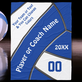 選手パーソナライズされた又はコーチのためのバレーボールのギフト フリースブランケット