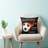 選手パーソナライズされた名つきサッカー枕 クッション (椅子)