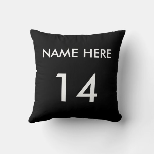 選手パーソナライズされた名のバスケットボールのクッション クッション (裏面)