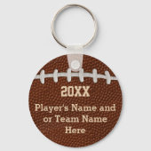 選手パーソナライズされた向けの安いサッカーの贈り物 キーホルダー (裏面)