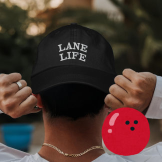 選手パーソナライズされた向けボーリングレーンのライフギフト 刺繍入りキャップ