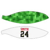 選手パーソナライズされた賞ボールグリーンレッドブラック バスケットボール (パネル)