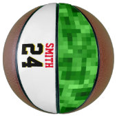 選手パーソナライズされた賞ボールグリーンレッドブラック バスケットボール (縦)