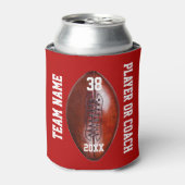 選手パーソナライズされた、コーチのためのサッカーの贈り物 缶クーラー (缶正面)
