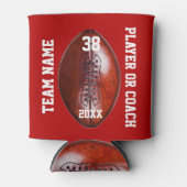 選手パーソナライズされた、コーチのためのサッカーの贈り物 缶クーラー (正面)