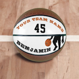 選手モダンチーム名番号を持つバスケットボール バスケットボール