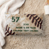 選手向けにグランジカスタマイズ可能な野球の贈り物 ランバークッション (ブランケット)