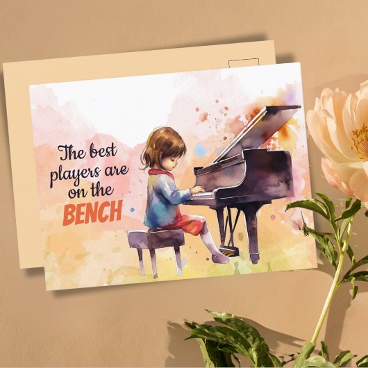 選手最高のはベンチにかわいい ポストカード