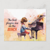 選手最高のはベンチにかわいい ポストカード (正面)