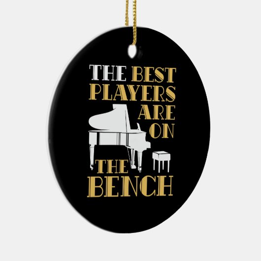 選手最高のはベンチピアノに所属している セラミックオーナメント (右)