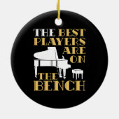 選手最高のはベンチピアノに所属している セラミックオーナメント (裏面)