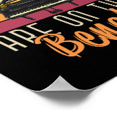 選手最高の達はピアニストのベンチおもしろいに座っている ポスター (角)