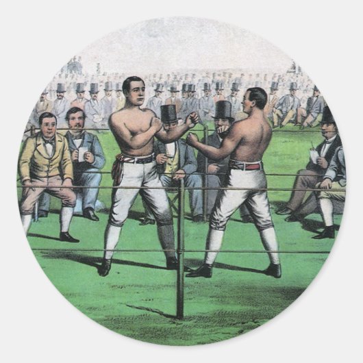 選手権素晴らし戦、ヴィンテージボクシング ラウンドシール (正面)