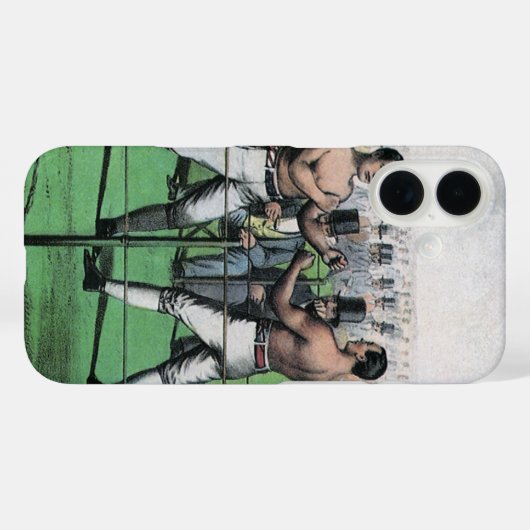 選手権素晴らし戦、ヴィンテージボクシング Case-Mate iPhoneケース (裏面 (横))