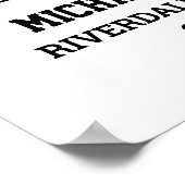 選手番号15シニアスポーツチーム写真コラージュ ポスター (角)