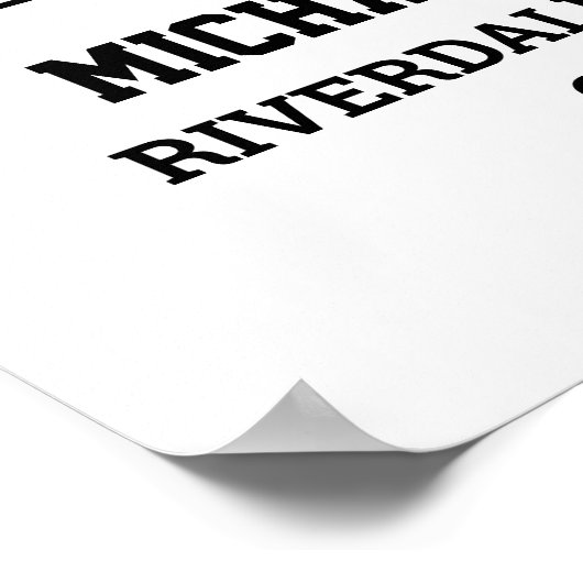 選手番号15シニアスポーツチーム写真コラージュ ポスター (角)