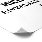 選手番号28シニアスポーツチーム写真コラージュ ポスター (角)