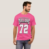 選手誇りを持った72のブルドッグサッカーの姉妹 Tシャツ (正面フル)
