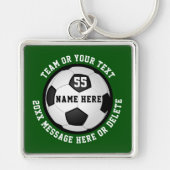 選手、年長者その他の大事な行事に贈るサッカー キーホルダー (正面)
