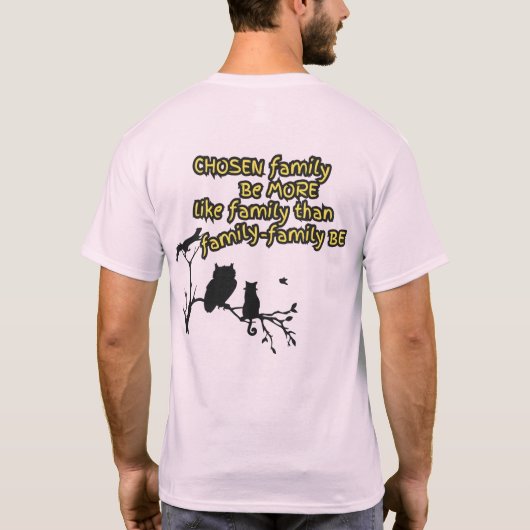 選択されたファミリーTシャツ Tシャツ (裏面)