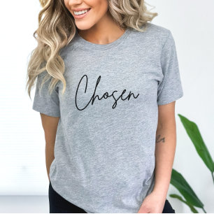 選択されたミニマリストのスクリプトChristian Faith Tシャツ