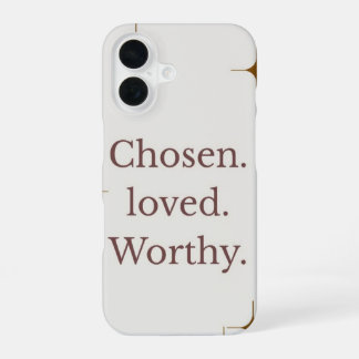 「選択された愛される価値のある」IPhoneケース iPhone 16ケース