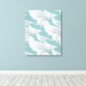 選択したシーグルの背景色 キャンバスプリント (インサイチュ (ウッドフロア))