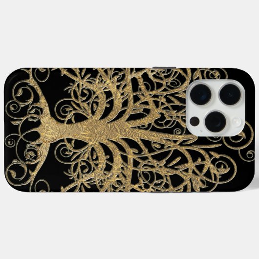 選択した回転ツリーの背景色 Case-Mate iPhoneケース (裏面 (横))