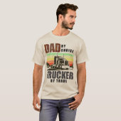 選択した父、職業はトラッカー Tシャツ (正面フル)