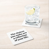 選択した紙コースター スクエアペーパーコースター (インサイチュ)