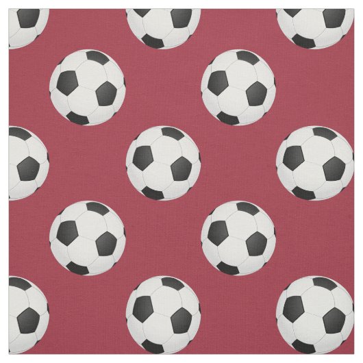 選択した背景色のサッカーボール ファブリック (見本)