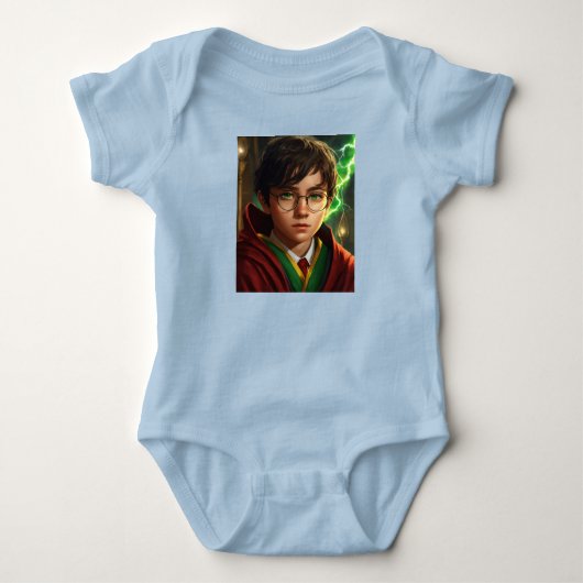 選択したOne - Realistic Wizard Tee ベビーボディスーツ (正面)