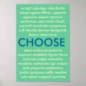 選択する方法 ポスター (正面)