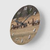 選択する12個の数 – エルク群 – 時計 (傾斜)