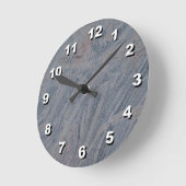選択する12番号の選択肢 – 青い灰色の大理石時計 ラウンド壁時計 (傾斜)