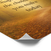 選択によって静かに未来を形作る ポスター (角)