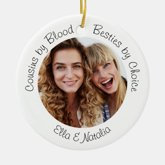 選択による血の別売り写真の贈り物 セラミックオーナメント (正面)