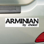選択によるArminian! バンパーステッカー (車上)