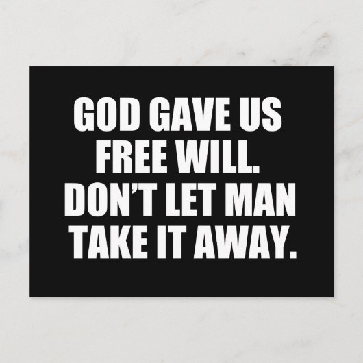 選択の自由意志 ポストカード (正面)