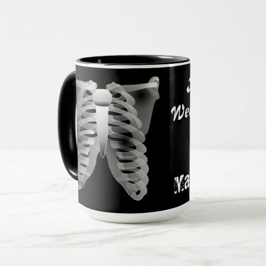 選択のX線の技術の武器 マグカップ (正面左)