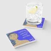 選択はあなたの未来を作成します ストーンコースター (横)