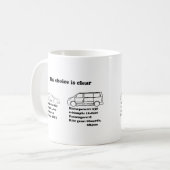 選択は澄んです コーヒーマグカップ (正面左)