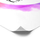 選択やさしさ引用文レインボークラウド ポスター (角)