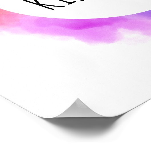 選択やさしさ引用文レインボークラウド ポスター (角)