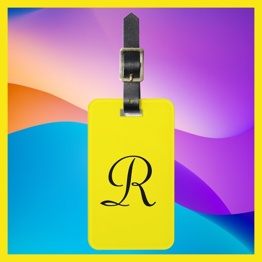 選択カラーイエローモノグラムバッグラゲッジタグ ラゲッジタグ