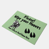 選択カラーピグミーヤギあなたの蹄を拭く ドアマット (アングル)